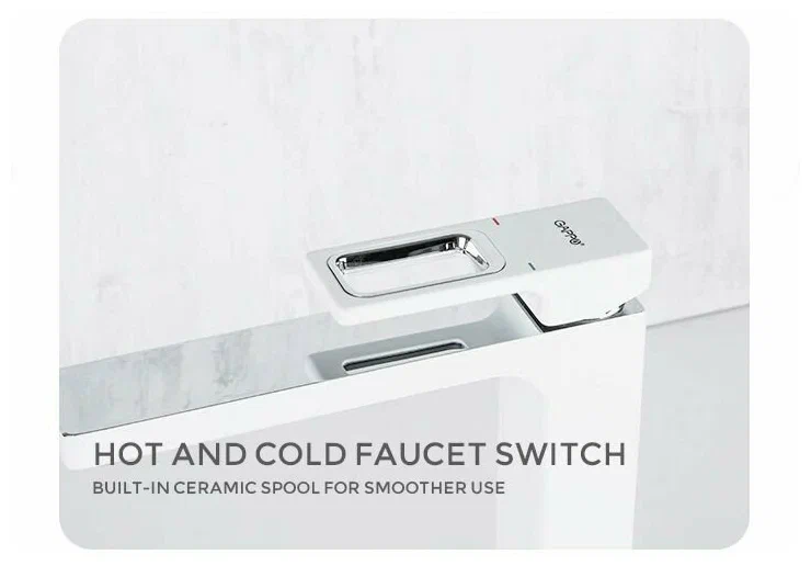 Высокий смеситель для раковины Gappo G17-8 G1017-2