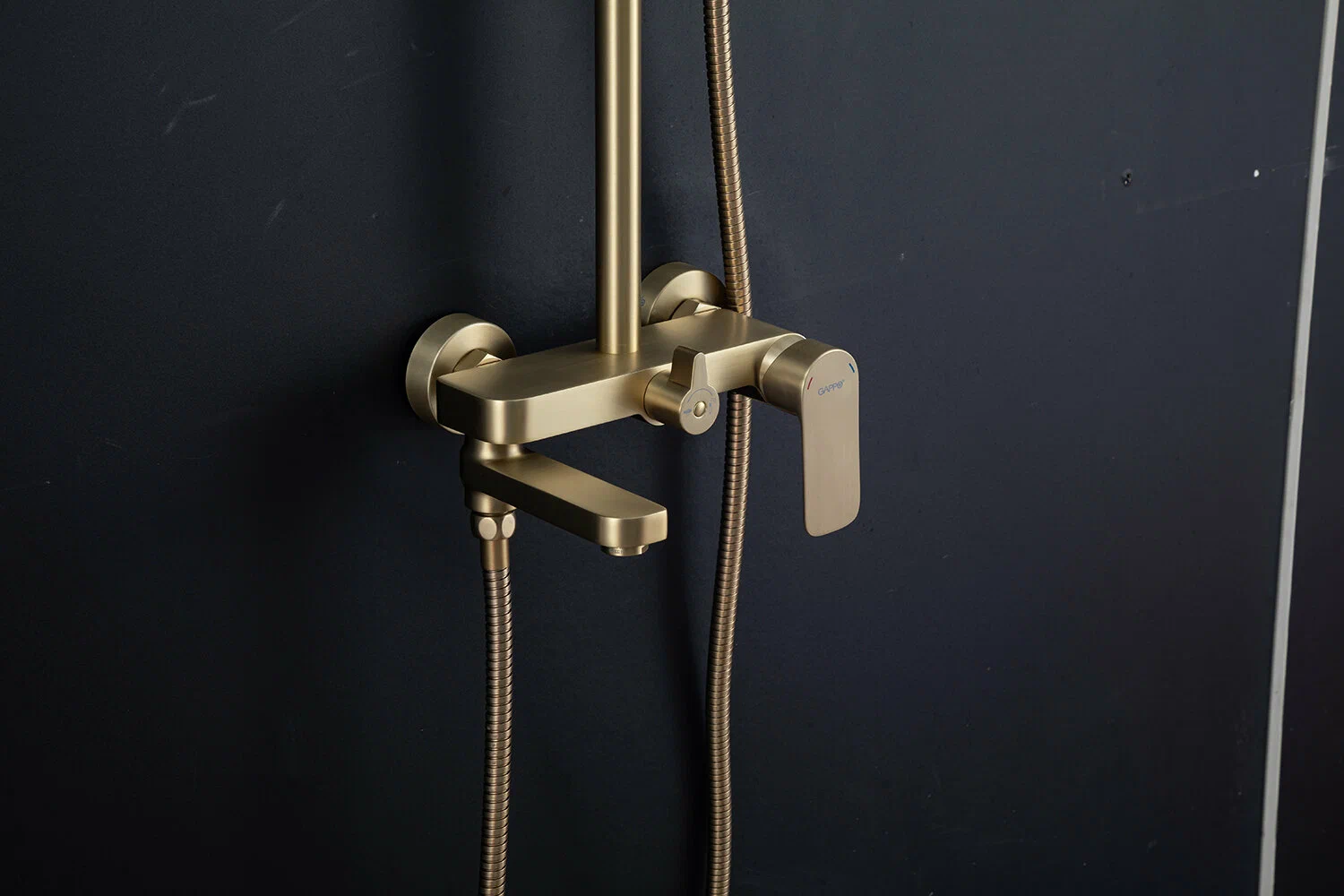 Душевая система Gappo G48-3 G2448-3 золотой сатин