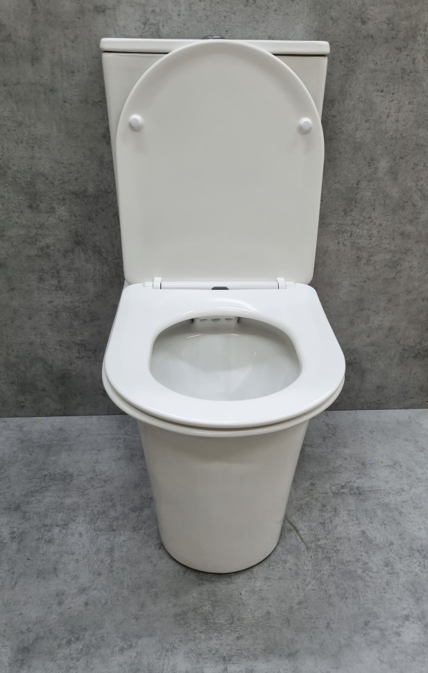 Унитаз-компакт напольный CeramaLux 1222A белый глянцевый