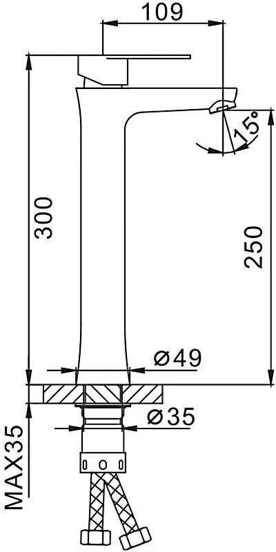 Смеситель для раковины Frap H48 F1048-2