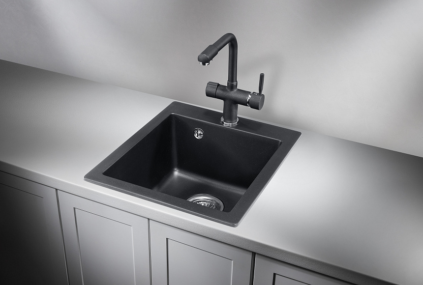 Кухонная мойка Granula GR-4201 Шварц (черный металлик)