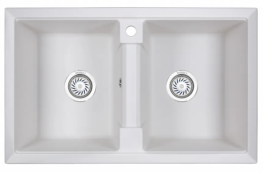 Кухонная мойка Granula GR-8101 Арктик (белый)