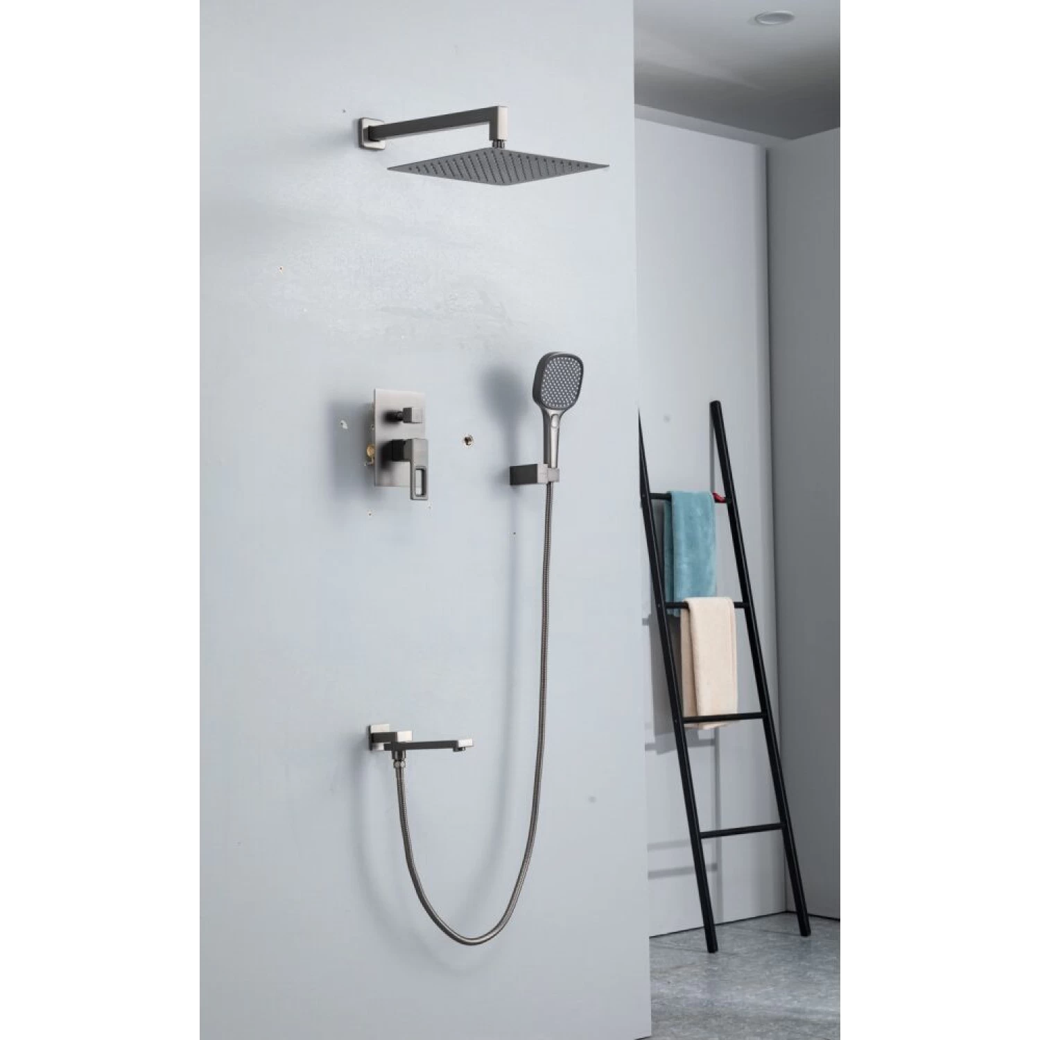 Встраиваемая душевая система Gappo G17-9 G7117-9 оружейная сталь