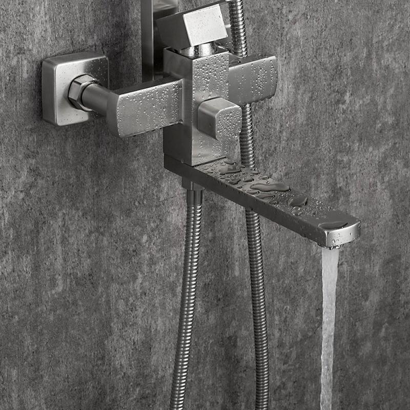 Душевая система Frap H802 F24802 сталь