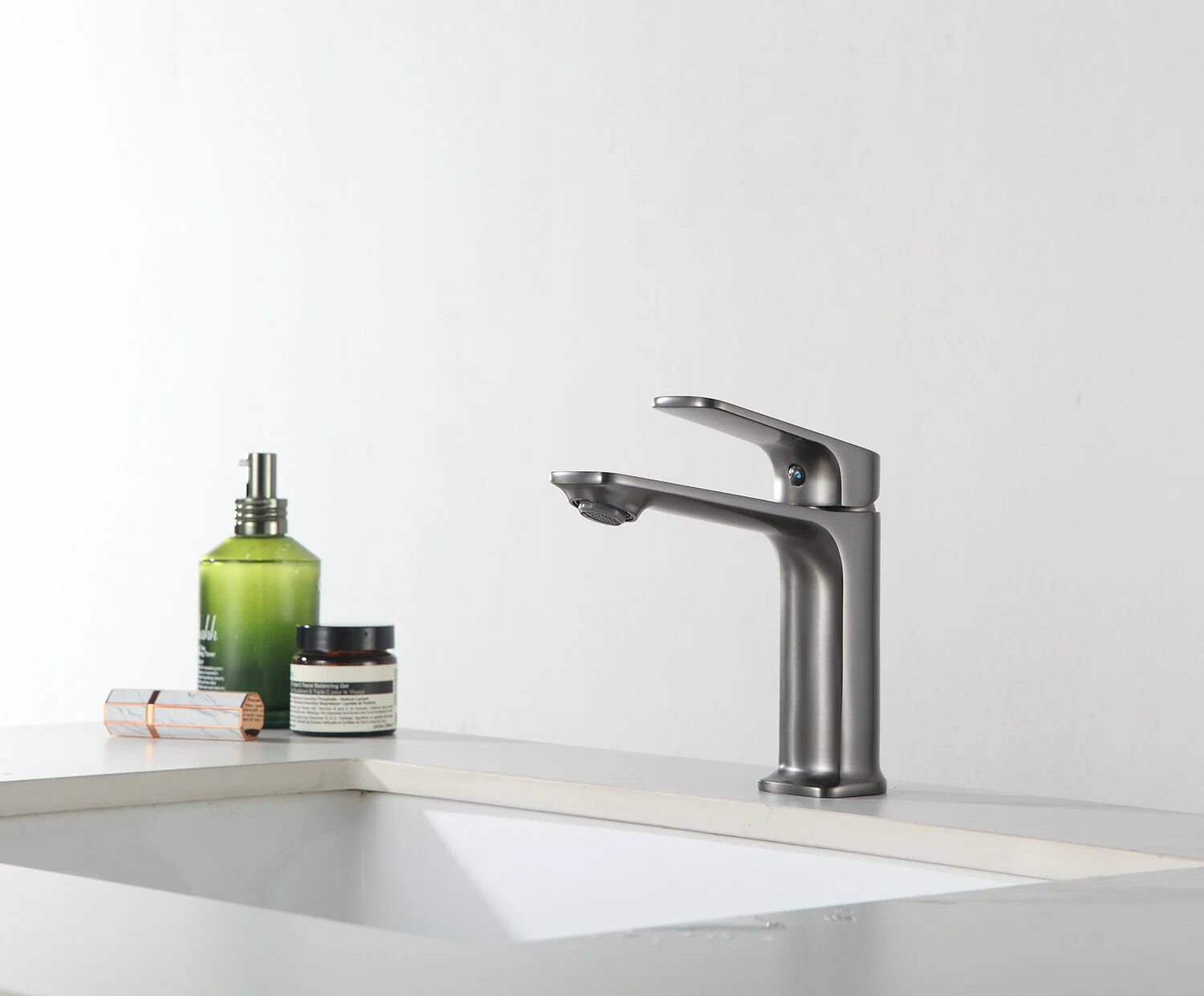 Смеситель для раковины Frap H86-9 F1086-9 оружейная сталь