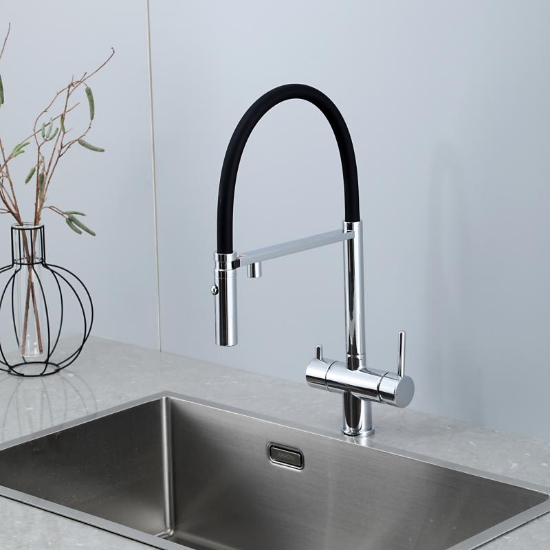 Смеситель для кухни с фильтром Gappo G97 G4397-80 хром