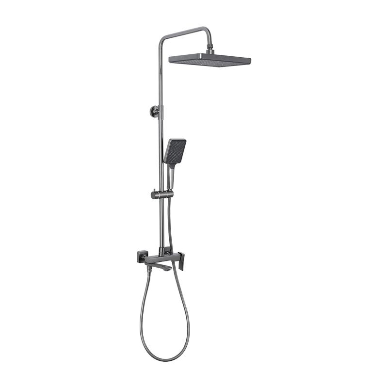 Душевая система Frap H84-9 F2484-9 оружейная сталь