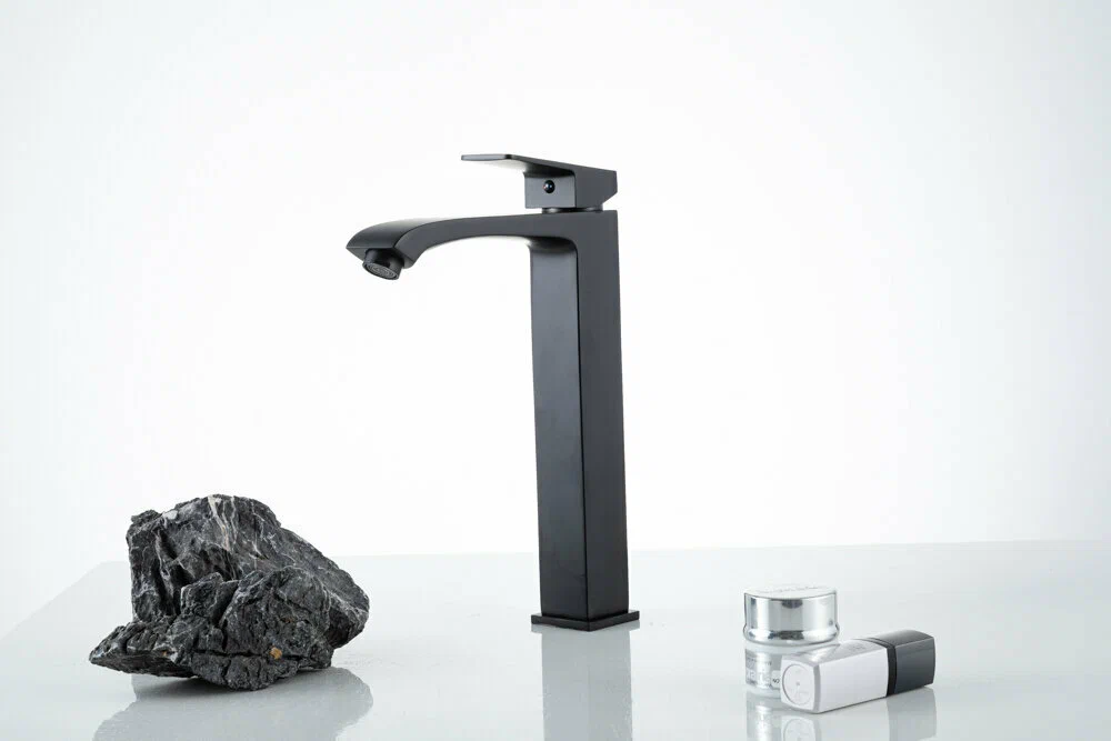 Высокий смеситель для раковины Frap H76-6 F1076-26 черный