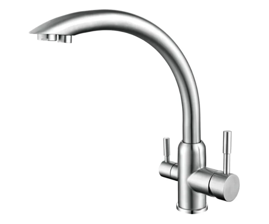 Смеситель для кухни с фильтром Frap H899 F43899 сталь