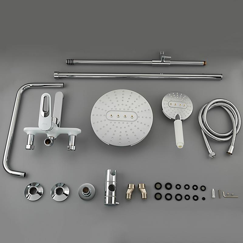 Душевая система Frap H49 F2449 белый-хром