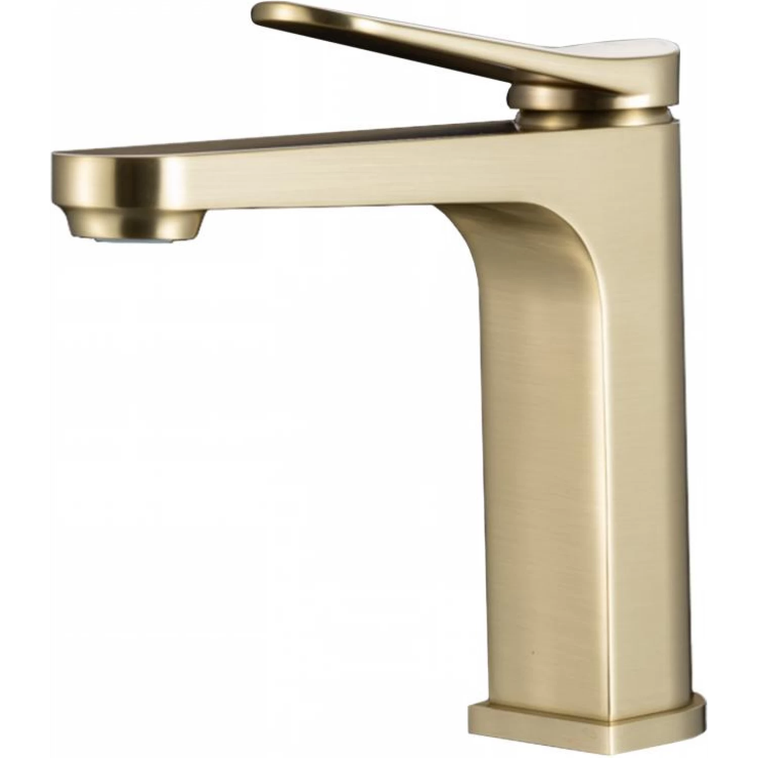 Смеситель для раковины Gappo G10-3 G1010-3 золотой сатин