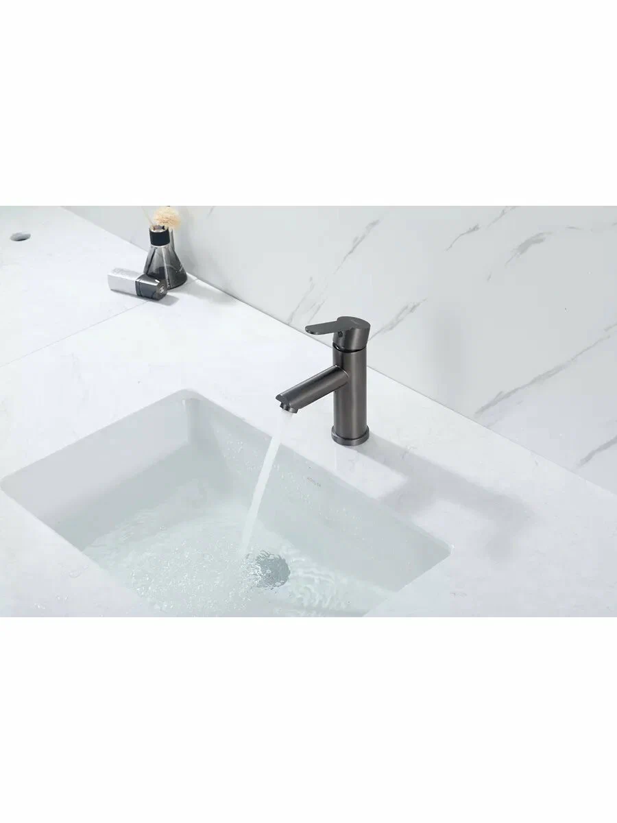 Смеситель для раковины Frap H801-9 F10801-9 оружейная сталь