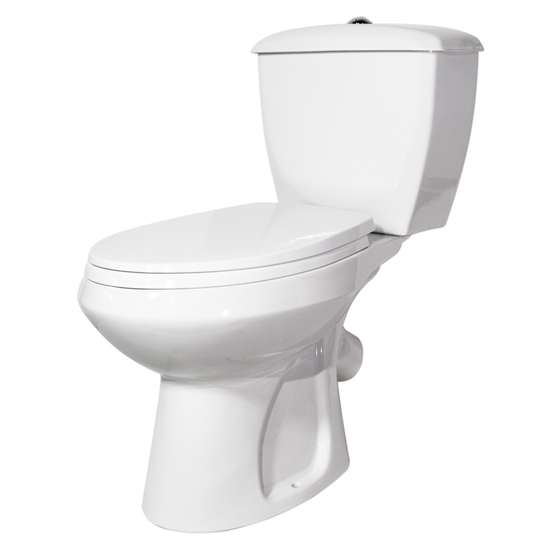 Унитаз-компакт Оскольская Керамика Элисса Белый боковой подвод, косой выпуск