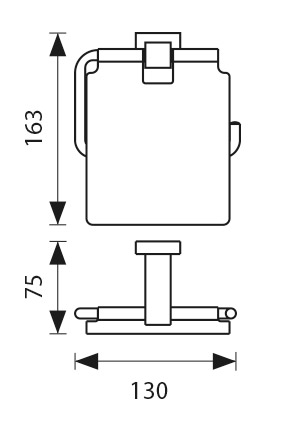 Держатель туалетной бумаги Kaiser Canon Br KH-4300 бронза