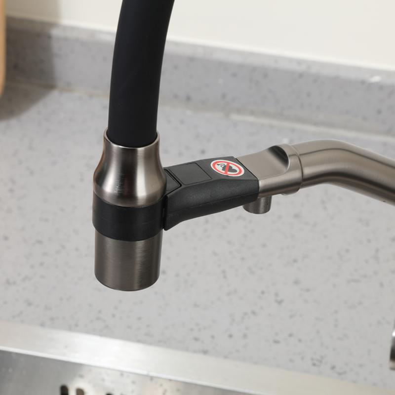 Смеситель для кухни с фильтром Frap H97 F4397-9 оружейная сталь