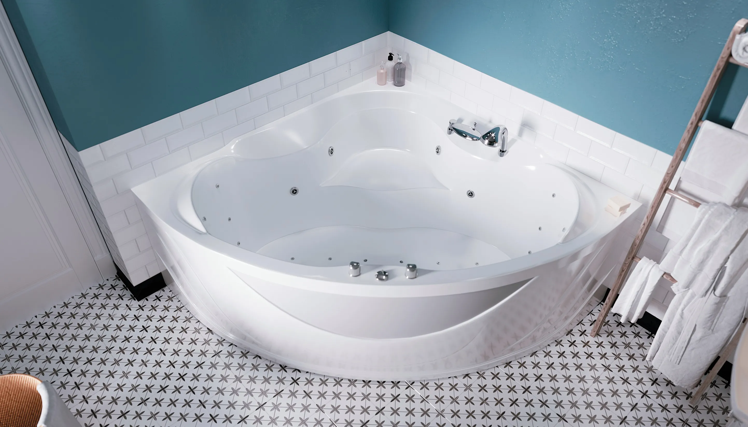 Акриловая ванна 1Marka Luxe 155*155