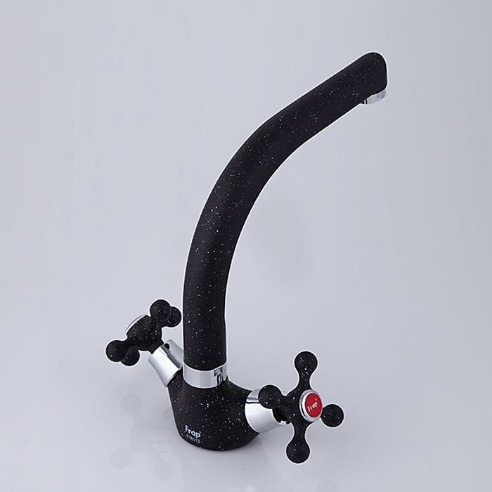 Черный смеситель для кухни Frap H5408 F5408-7