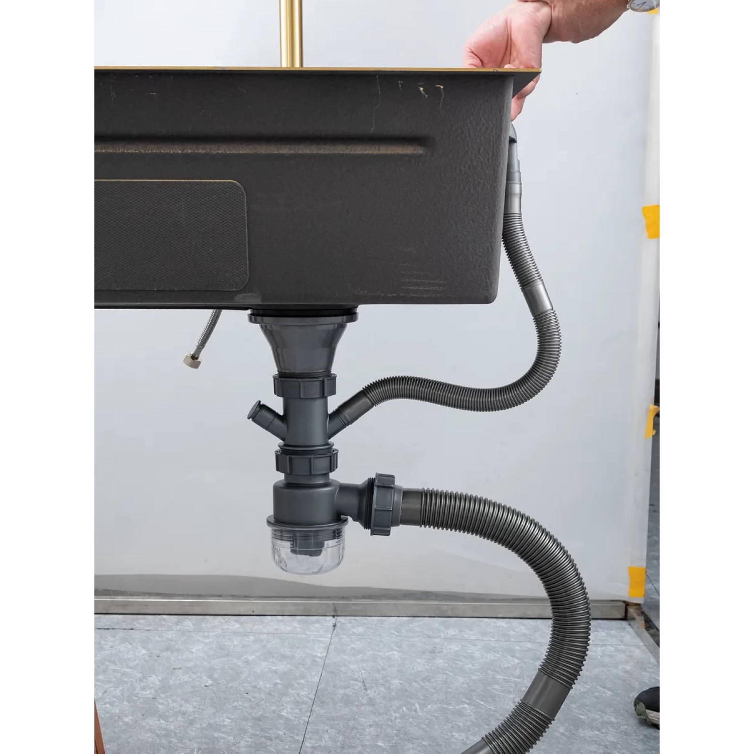 Многофункциональная мойка для кухни Gappo G7547-13 золотой сатин