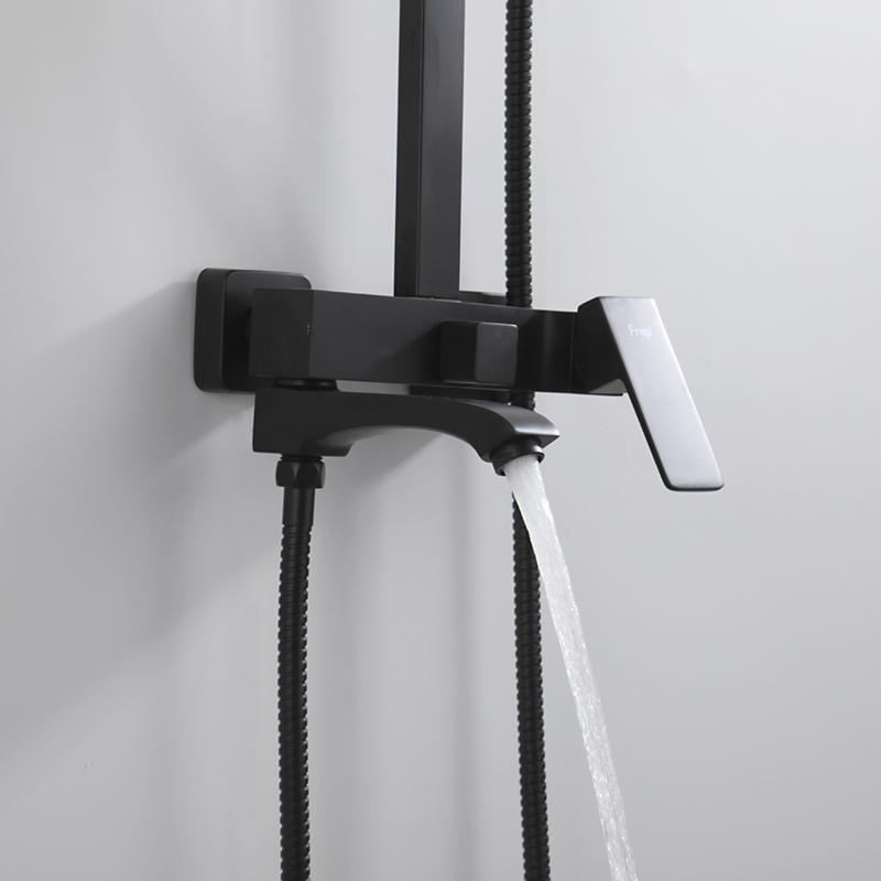 Душевая система Frap H76-6 F2476-6 черный