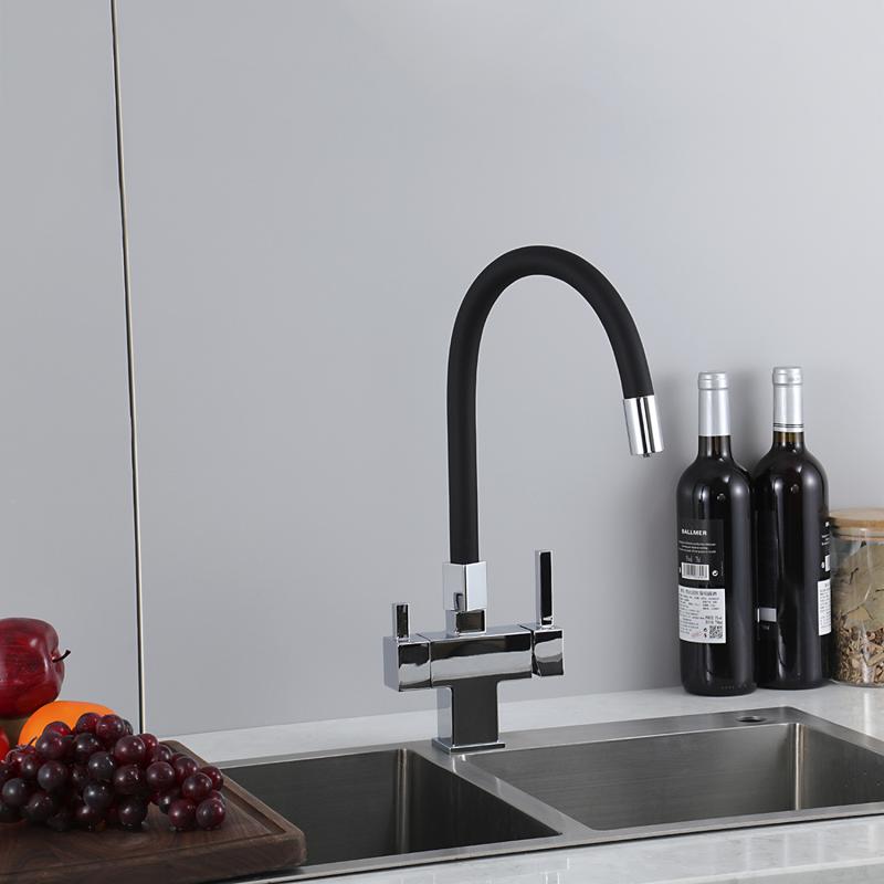 Смеситель для кухни с фильтром Gappo G95 G4395-30 хром