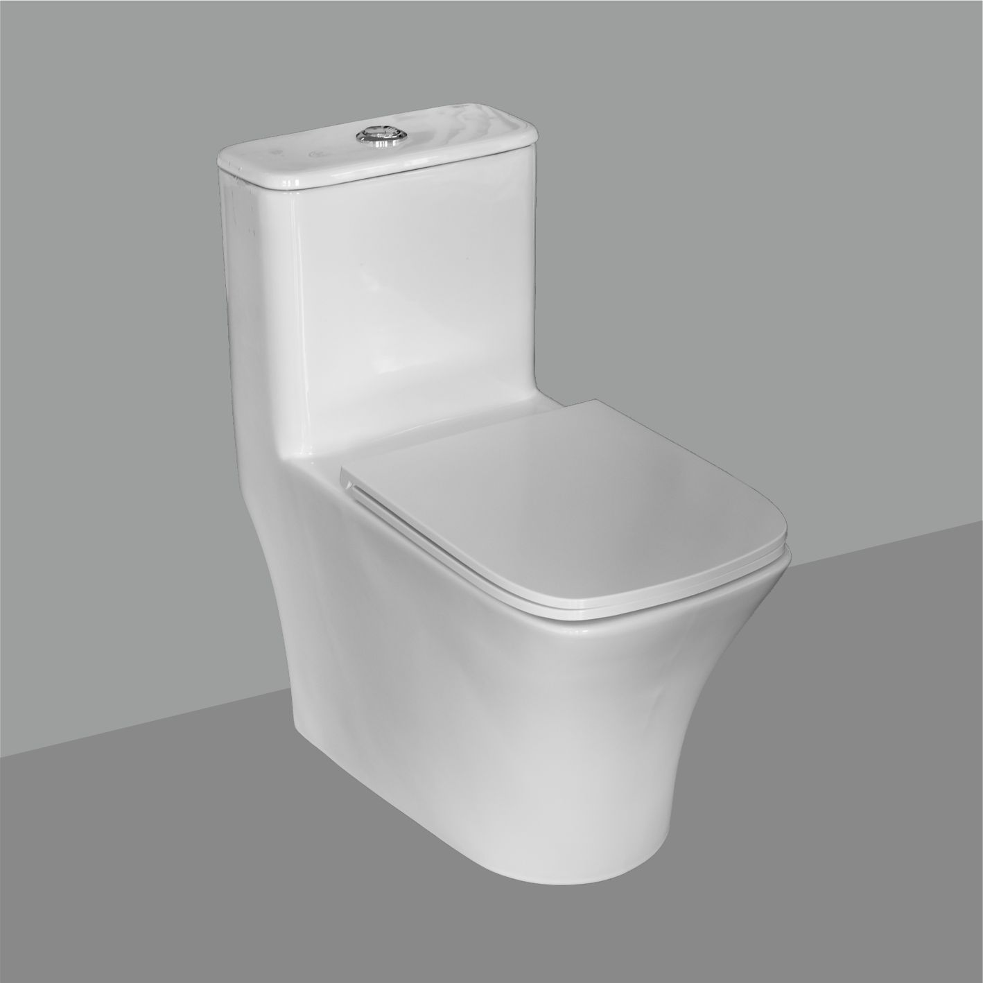 Унитаз монолит Sole Orax с крышкой Soft-close безободковый