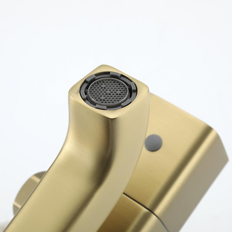 Душевая система с термостатом Gappo G91 G2491-3 золотой сатин