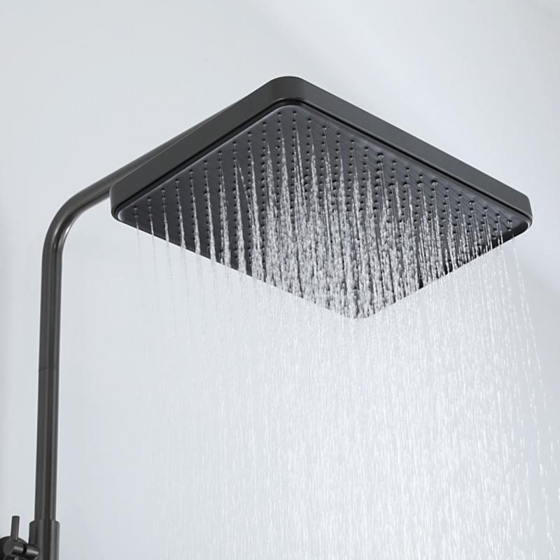 Душевая система Frap H84-9 F2484-9 оружейная сталь