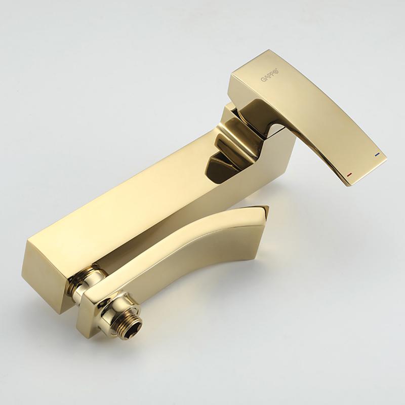 Смеситель для ванны Gappo G07-3 G3207-3 золото