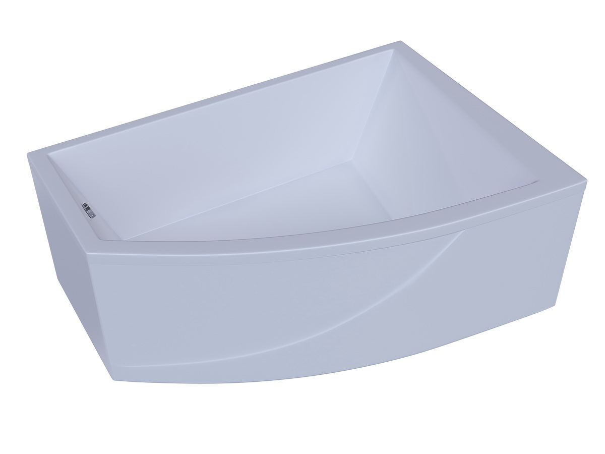 Акриловая ванна Aquatek Оракул 180*125 R правая, с вклеенным каркасом, фронтальным и боковым экраном, сифоном