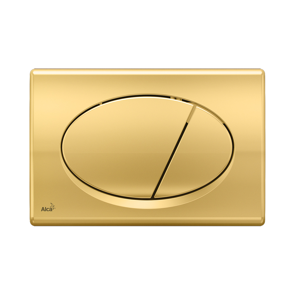 Кнопка смыва инсталляции Alcaplast Basic M75 золотая