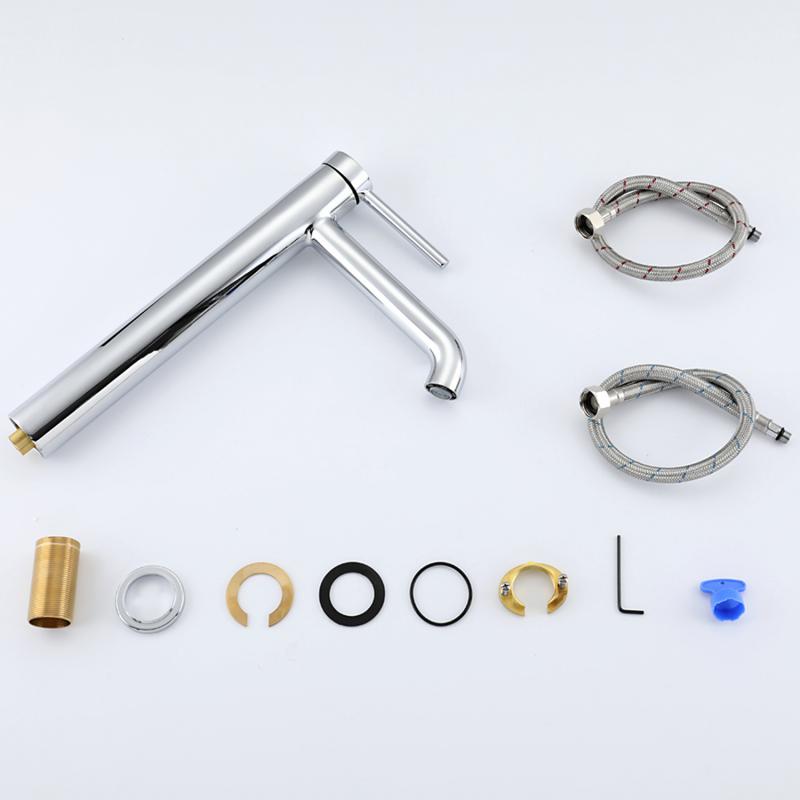 Высокий смеситель для раковины Gappo G06 G1006-2 хром