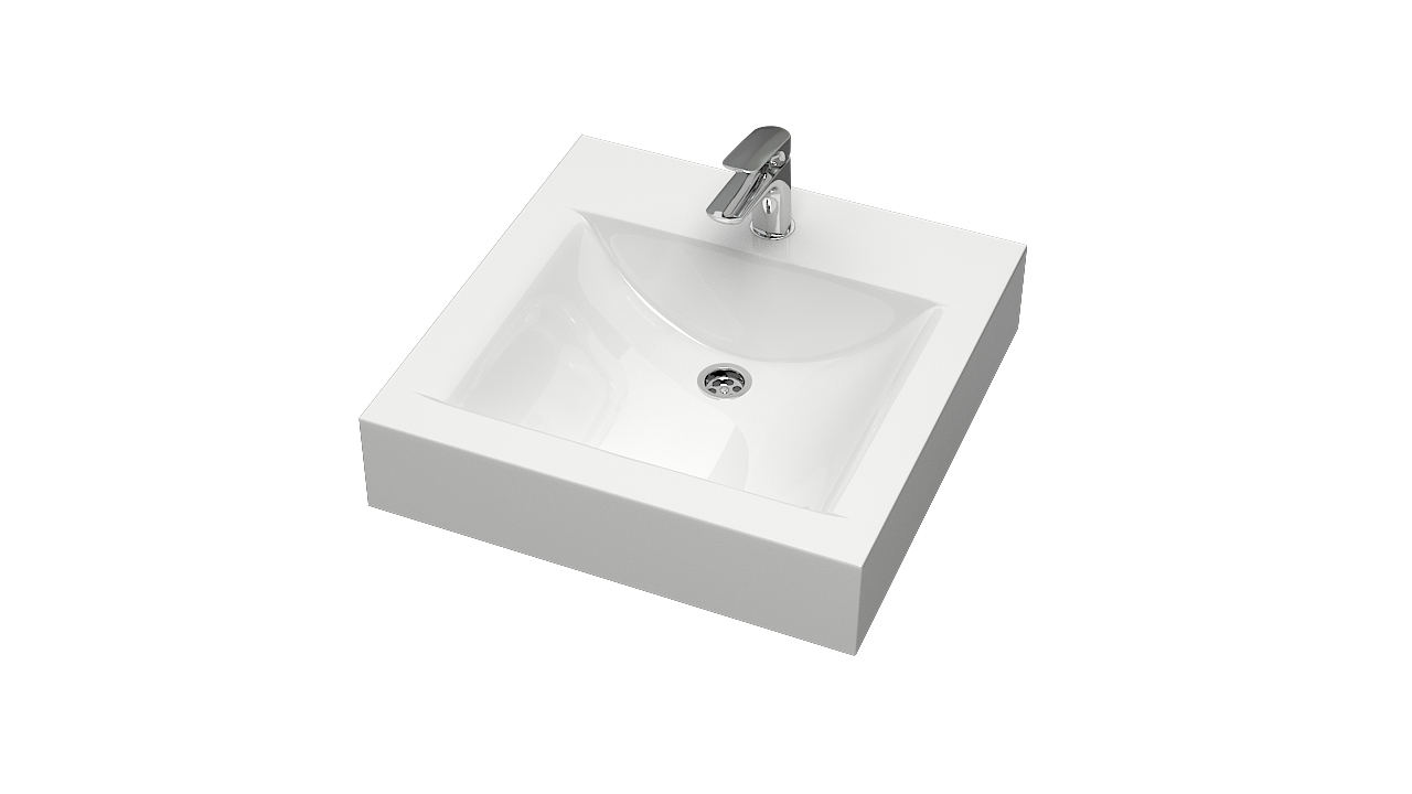 Раковина Marrbaxx Ирен V57D1 на стиральную машину (кронштейны, сифон)