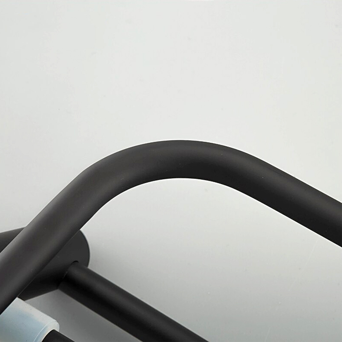 Черная полка для полотенец Frap F30224