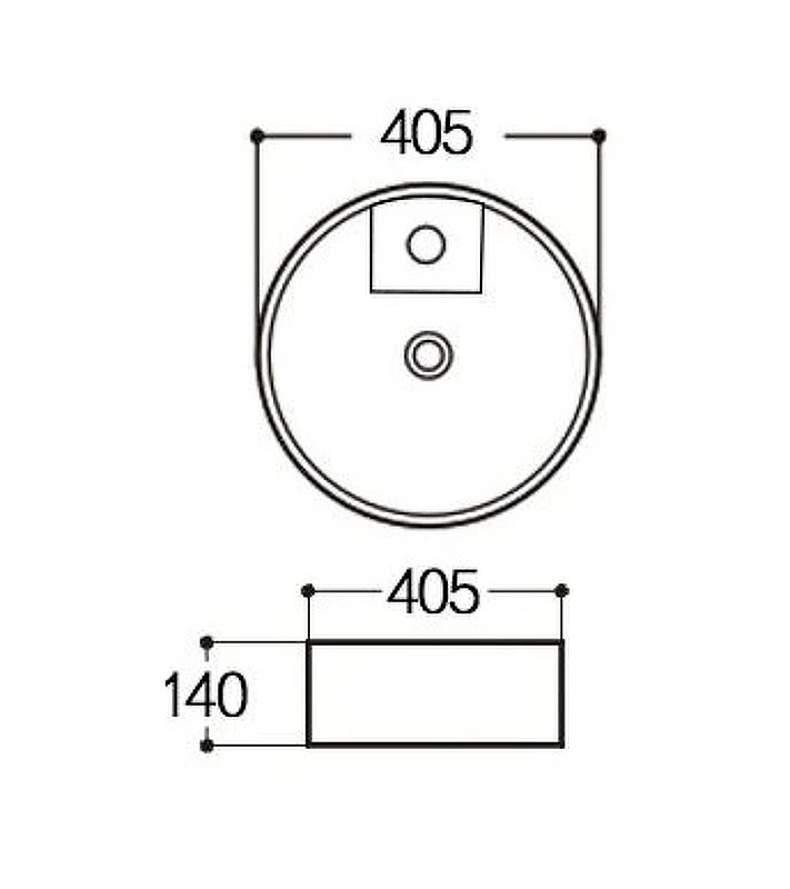 Раковина накладная Aquatek Европа AQ5212-00 на столешницу