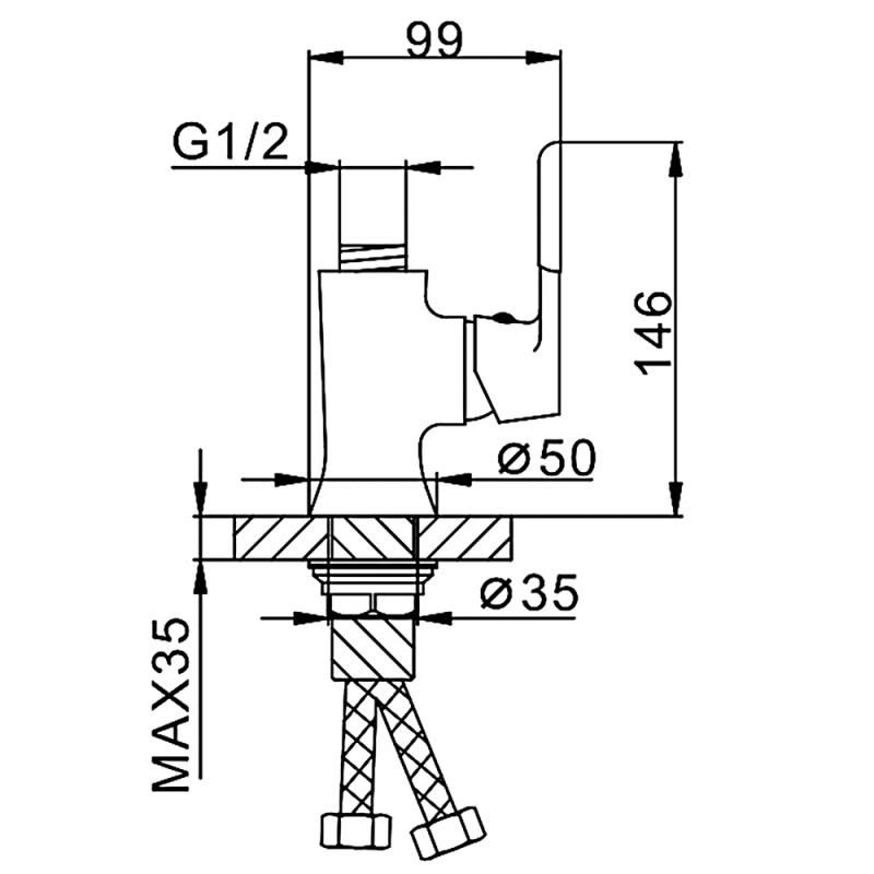 Корпус смесителя Frap H34 F4034