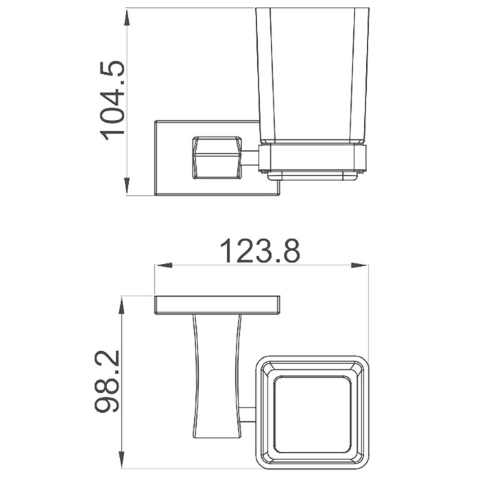 Стакан для ванной Gappo G07 G0706