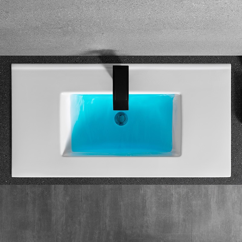 Полувстраиваемая раковина CeramaLux 91,5 N YJ803-90 белая