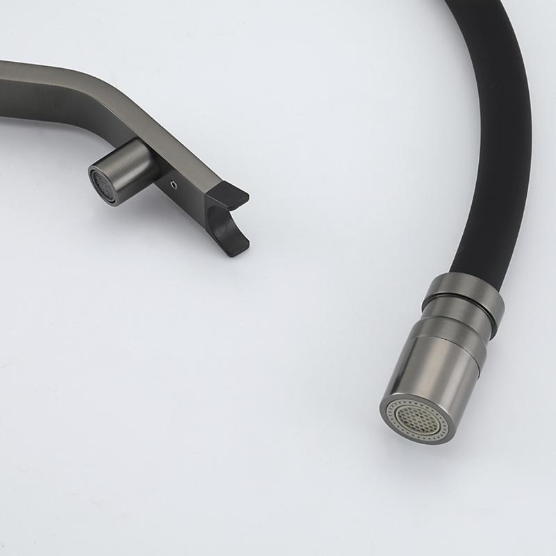 Смеситель для кухни с фильтром Gappo G95 G4395-69 оружейная сталь