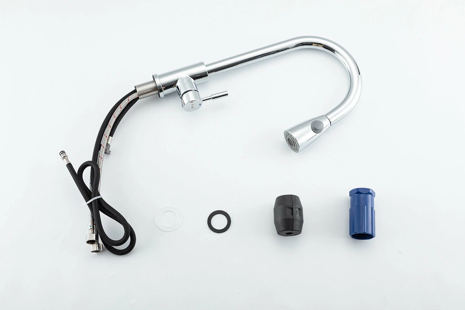 Вытяжной смеситель для кухни Frap H991 F60991 хром