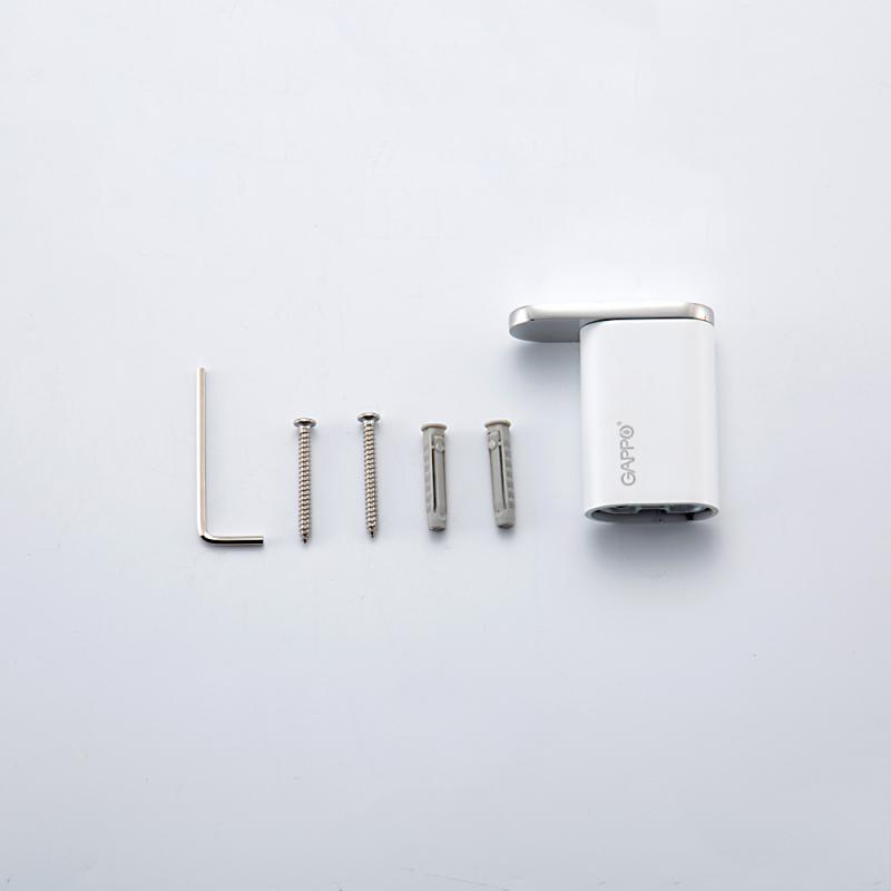 Крючок 1-й Gappo G309-8 G30905-18 белый-хром