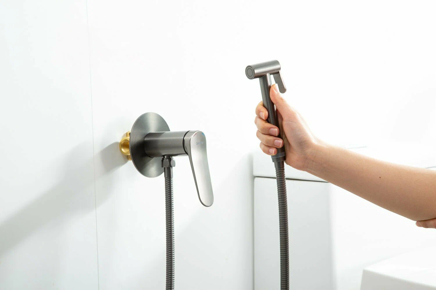 Гигиенический душ встраиваемый Gappo G10-9 G7210-9 оружейная сталь