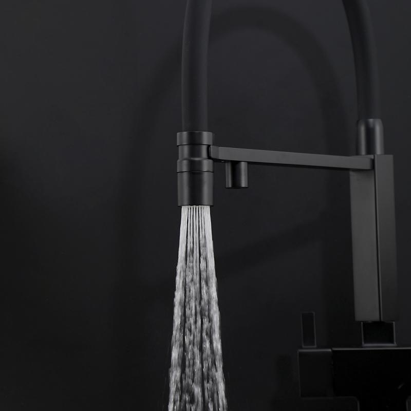 Смеситель для кухни с фильтром Gappo G95 G4395-56 черный