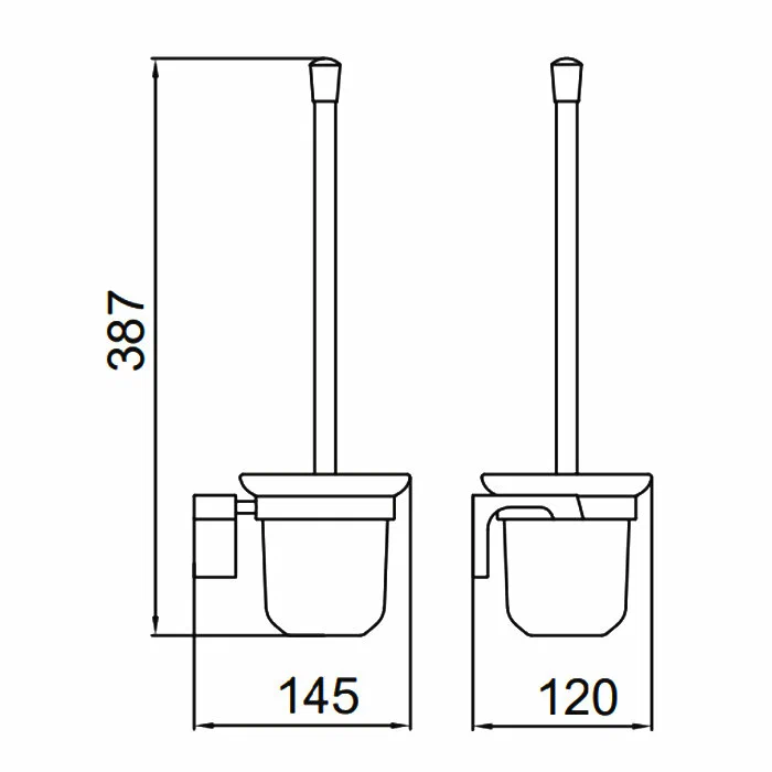 Настенный ершик для унитаза Frap F306 F30610 хром