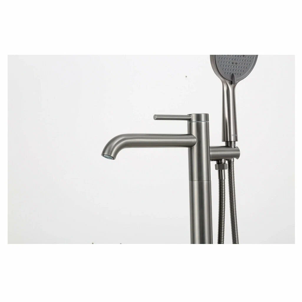 Напольный смеситель Gappo G06-9 G3006-9 оружейная сталь