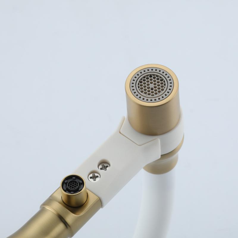 Смеситель для кухни с фильтром Frap H97 F4397-3 золотой сатин