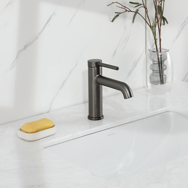 Смеситель для раковины Gappo G06-9 G1006-9 золотой сатин