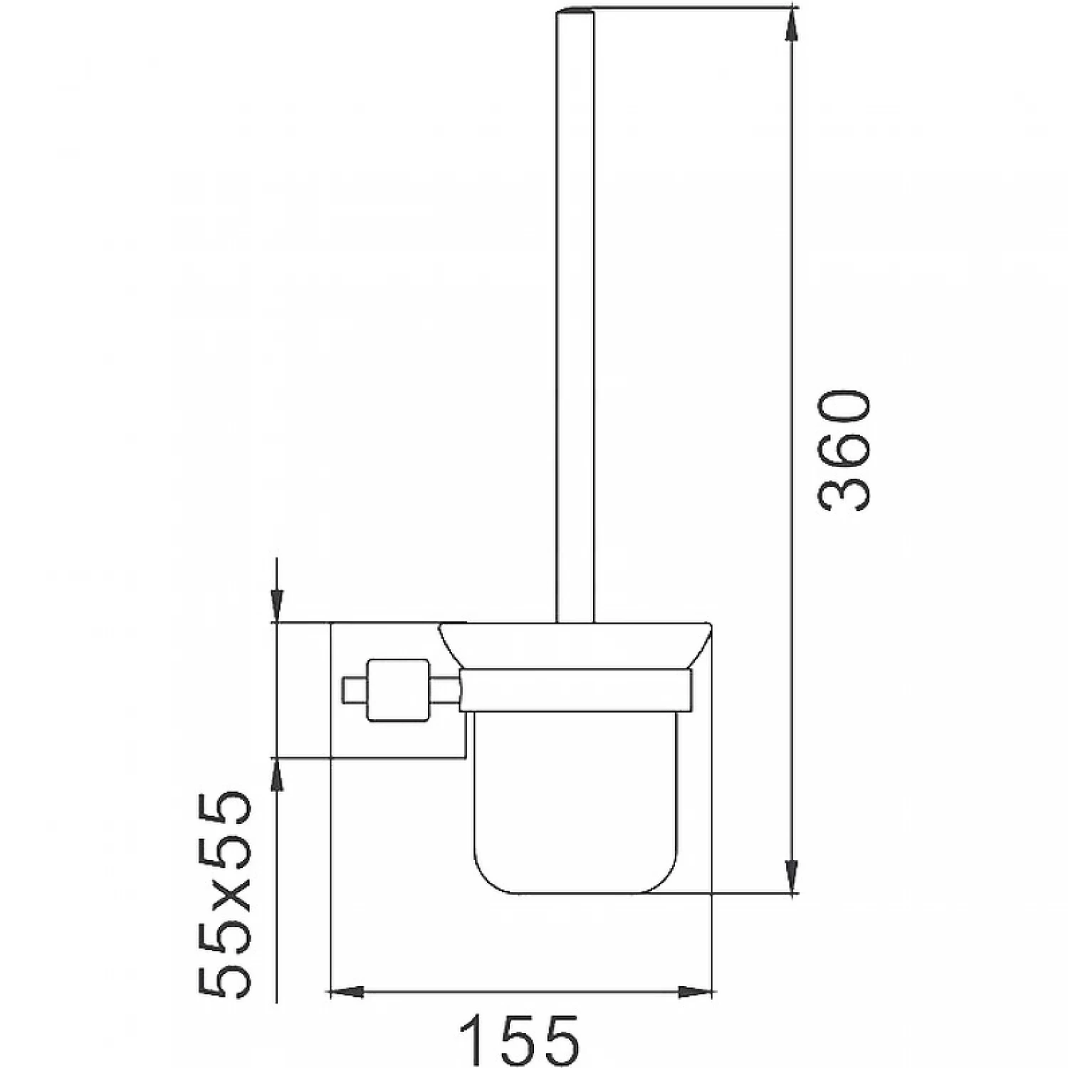 Настенный ершик для унитаза Frap F30310