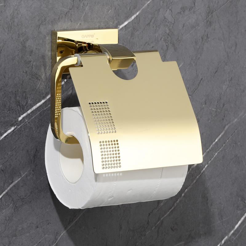 Держатель туалетной бумаги Gappo G07-3 G0703-3 золото