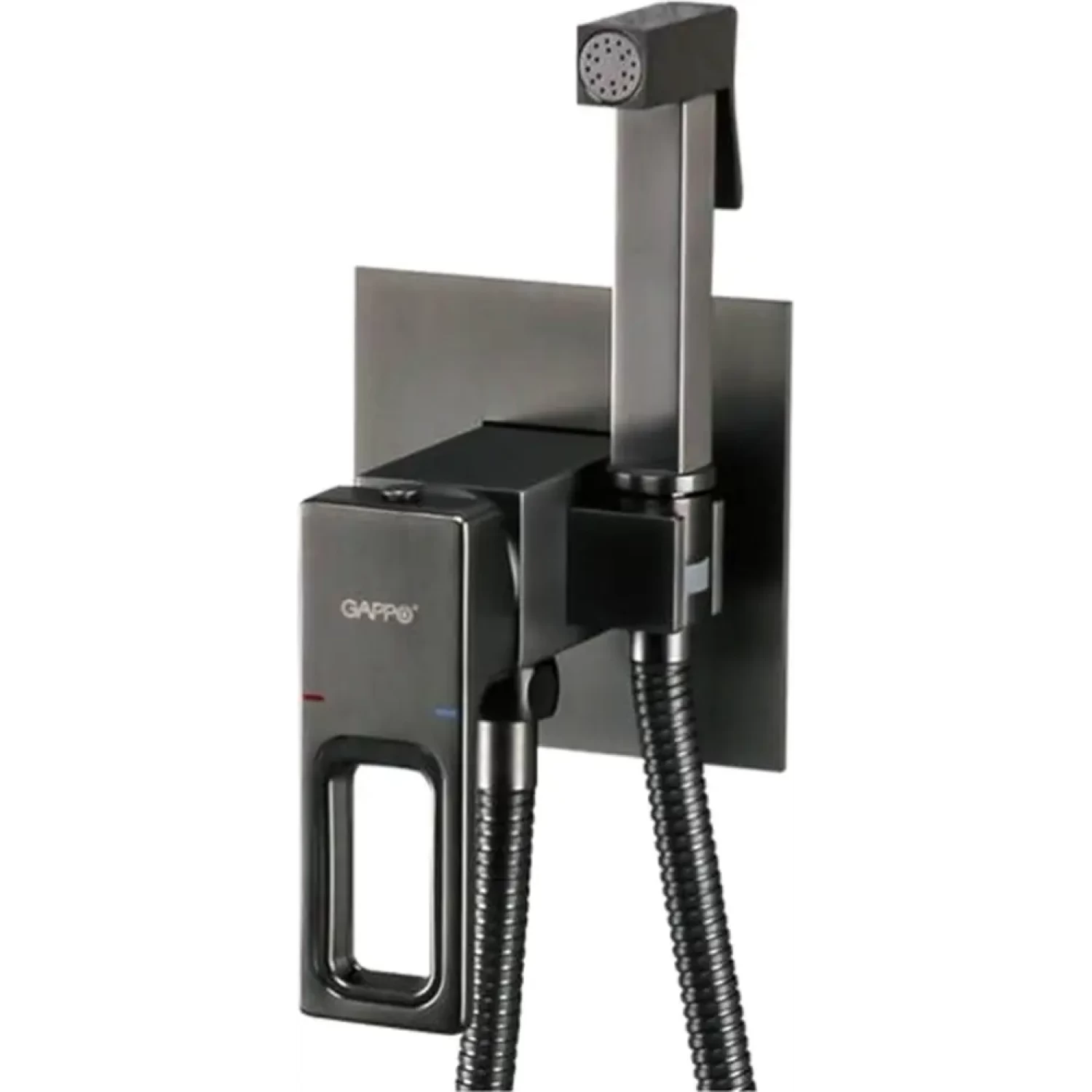Встраиваемый гигиенический душ Gappo G17-9 G7217-9 оружейная сталь