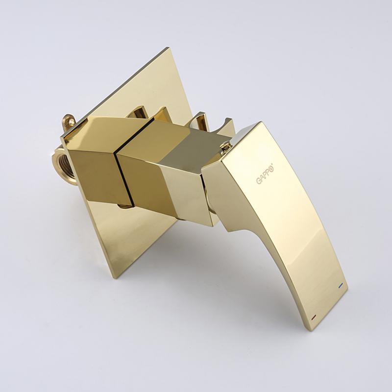 Гигиенический душ встраиваемый Gappo G07-3 G7207-3 золото